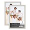 Pack of 2 White Washed Picture Frames | Solid Wood | UV-Resistant Acrylic | Easy Gallery Wall Setup